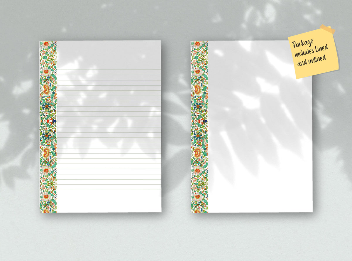Vintage Chinese Floral Stationery