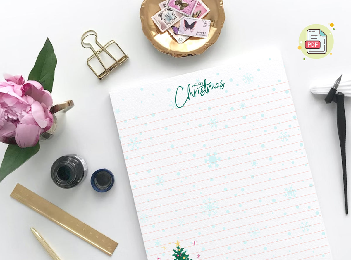 Christmas Tree & Reindeer Stationery