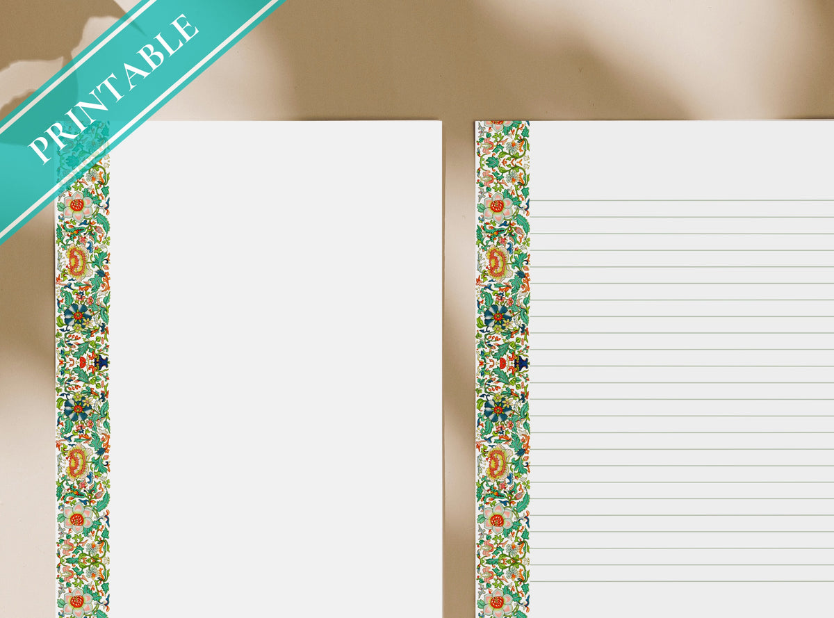 Vintage Chinese Floral Stationery