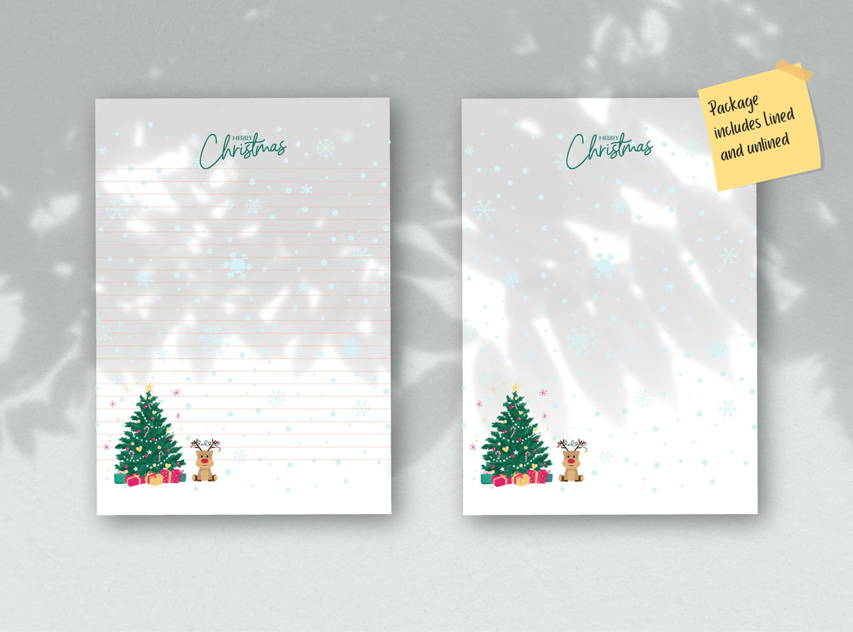 Christmas Tree & Reindeer Stationery