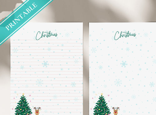 Christmas Tree & Reindeer Stationery
