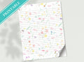Faded Watercolor Floral Stationery