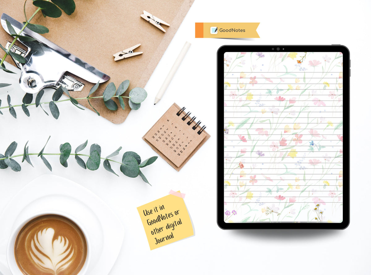 Faded Watercolor Floral Stationery